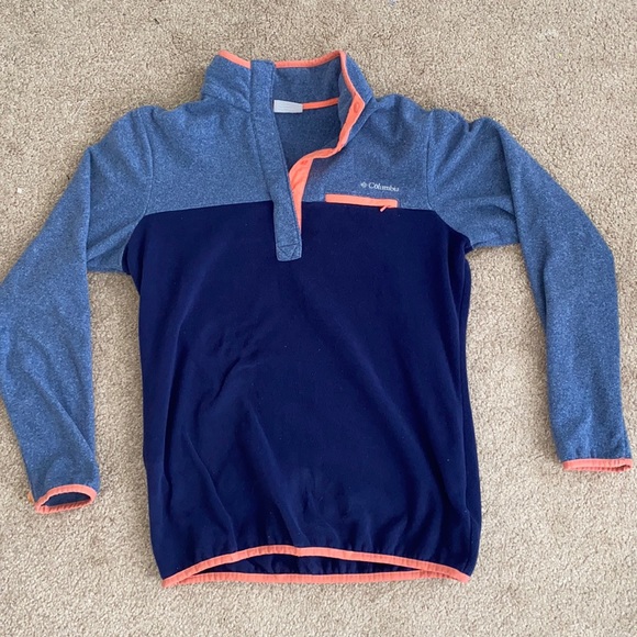 Columbia Sweaters - Columbia quarter zip fleece crewneck size medium
